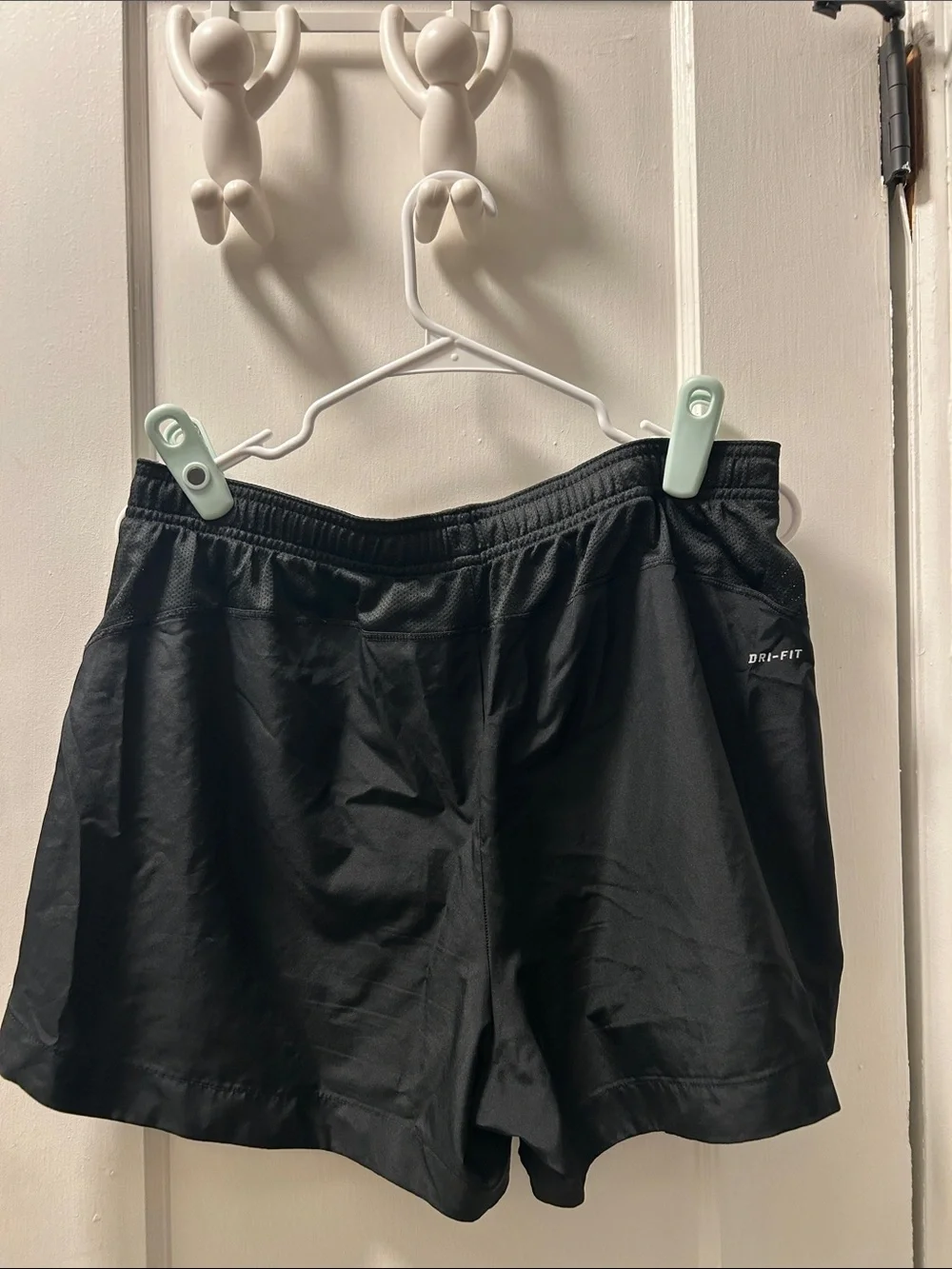 Nike Black Shorts with White Side Panels
